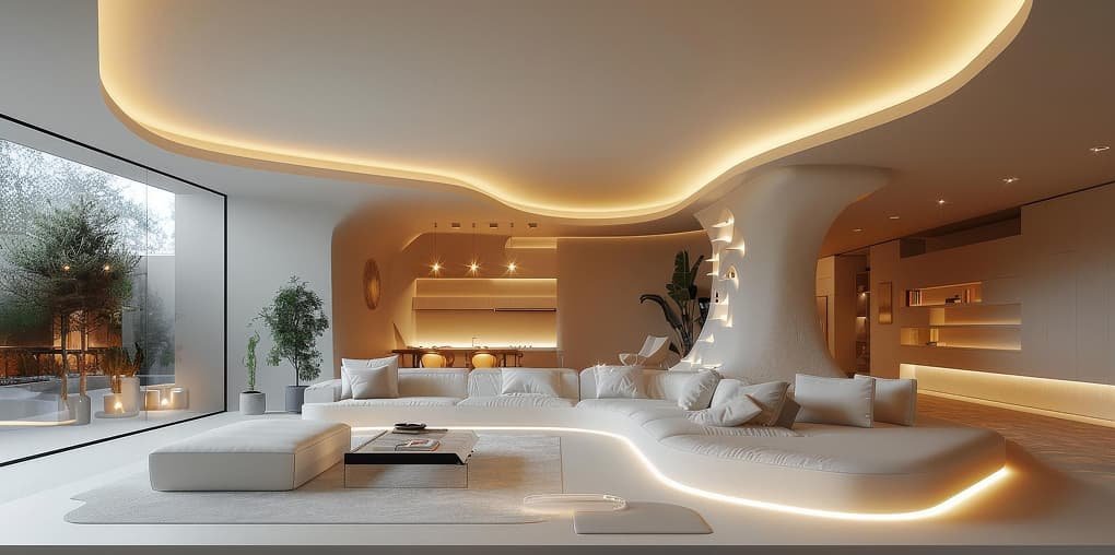 Kitchen corner design detail